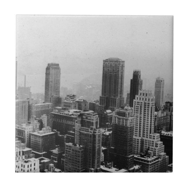 Vintage New York City Fliese (Vorderseite)