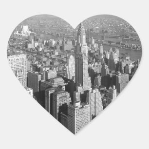 Vintage New York City Herz-Aufkleber