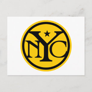 Vintage New York City Logo Postkarte
