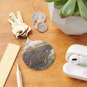 Vintage New York City, Manhattan, Brooklyn Bridge Schlüsselanhänger