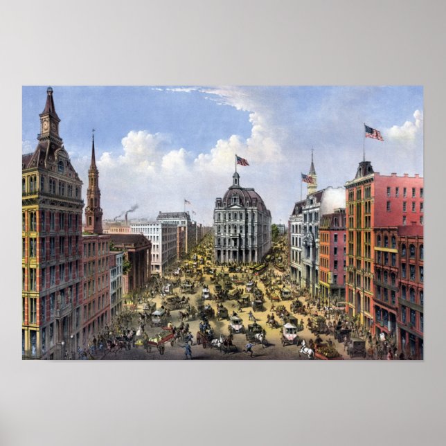 Vintage New York City Poster (Vorne)