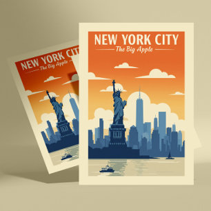 Vintage New York City Postkarte