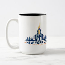 Vintage New York City Skyline Kaffeetasse
