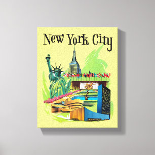 Vintage New York City Statue of Liberty Leinwanddruck