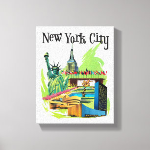 Vintage New York City Statue of Liberty Leinwanddruck