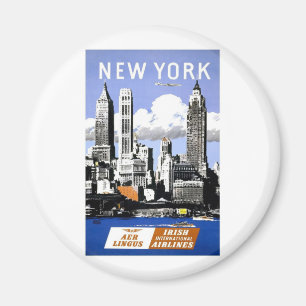 Vintage New- York Cityreise Magnet