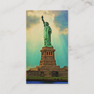 Vintage New York Freiheitsstatue Visitenkarte