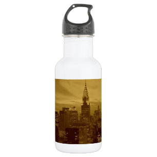 Vintage New York Manhattan Edelstahlflasche