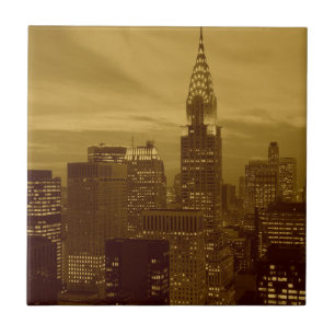 Vintage New York Manhattan Fliese