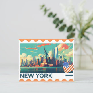 Vintage New York Sehenswürdigkeit Fotopostkarte Postkarte