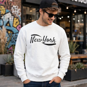 Vintage New York Sweatshirt Retro NYC Schriftzug