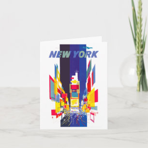 Vintage New York Times Square Atomzeitalter Karte