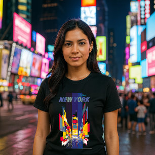 Vintage New York Times Square Atomzeitalter T-Shirt