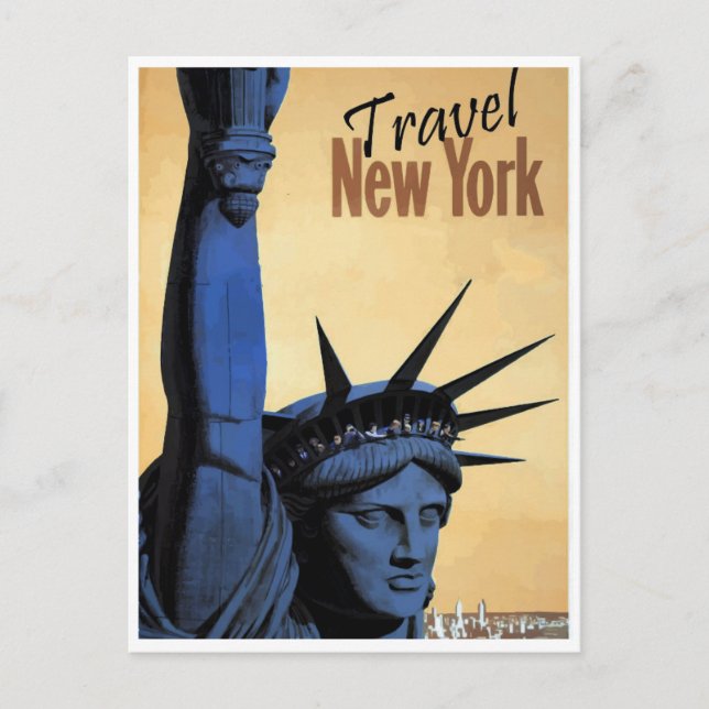 Vintage New York Travel Postcard Postkarte (Vorderseite)