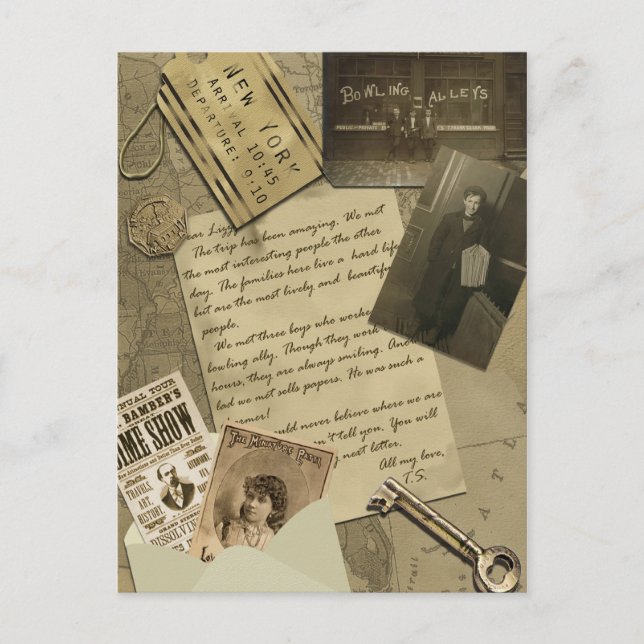 Vintage New York Travel Postcard Postkarte (Vorderseite)