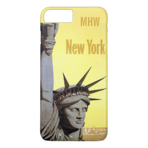 Vintage New Yorker benutzerdefinierte Monogramm-Hü Case-Mate iPhone Hülle