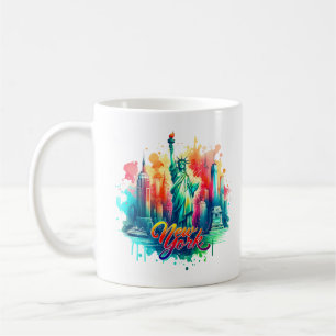 Vintage New Yorker Karte - Vintage usa-Karte Kaffeetasse