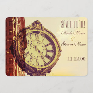 Vintage New Yorker Straße Save The Date