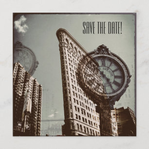Vintage New Yorker Straße Save The Date