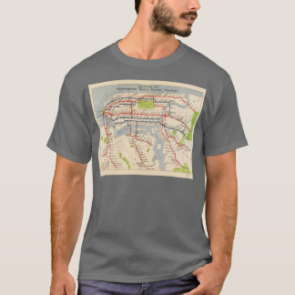 Vintage New Yorker U-Bahn-Karte 1924 Vintag NYC Su T-Shirt