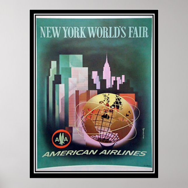 Vintage New Yorker Weltausstellung Poster (Vorne)