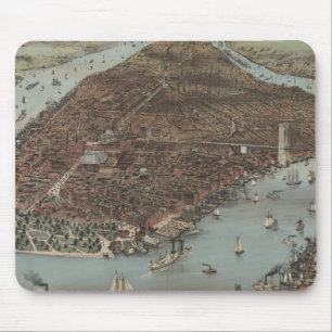 Vintage New- Yorkufergegend Mousepad