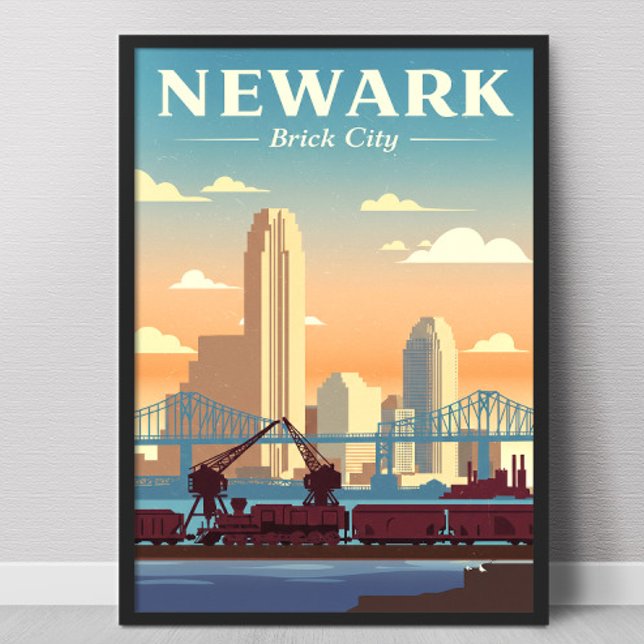 Vintage Newark New Jersey Poster (Von Creator hochgeladen)