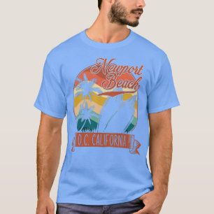 Vintage Newport Beach Orange County Kalifornien Su T-Shirt