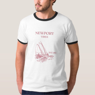 Vintage Newport Vibes EST 1985 Segel-Shirt T-Shirt