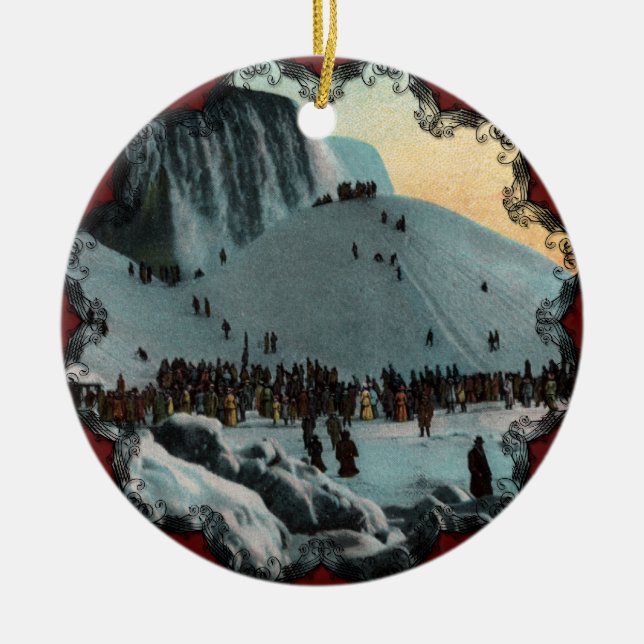 Vintage Niagara Falls Ice Ornament (Vorne)