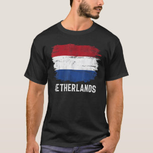 Vintage niederländische Flagge T-Shirt