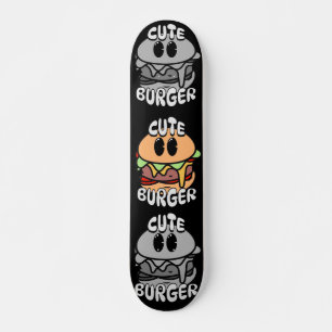 Vintage niedliche Burgerbande Skateboard