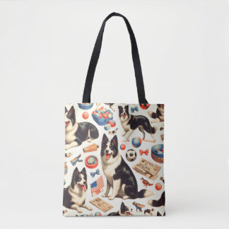 Vintage Niedliche Grenz-Collie-Illustration