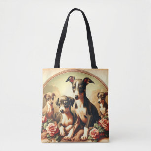 Vintage Niedliche Greyhound-Malerei