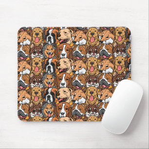 Vintage Niedliche Hunde Mousepad