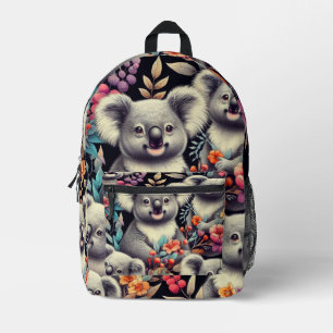 Vintage Niedliche Koala-Malerei Bedruckter Rucksack