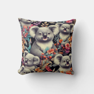 Vintage Niedliche Koala-Malerei Kissen