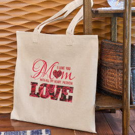 Vintage Niedliche Retro-Liebe Mama Muttertag Jumbo Stoffbeutel