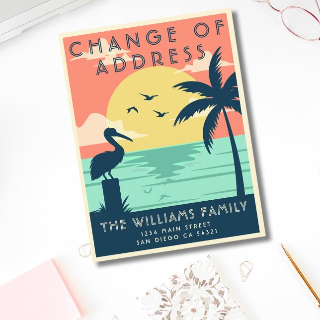 Vintage Niedliche Veränderung der "Address Beach C Postkarte (Von Creator hochgeladen)