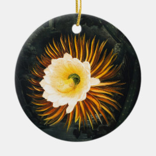 Vintage Night-Blowing Cereus Gothic-Kunst Keramik Ornament