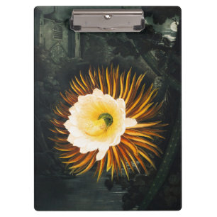 Vintage Night-Blowing Cereus Gothic-Kunst Klemmbrett