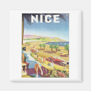 Vintage Nizza Frankreich Magnet
