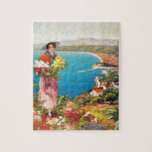 Vintage Nizza Reine Cote D'Azur Puzzle
