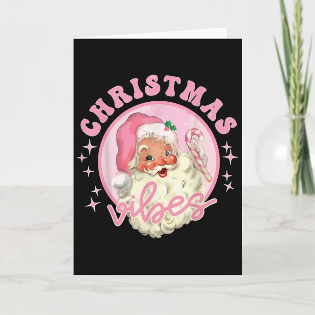 Vintage Nk Santa Claus Christmas Vibes  Karte (Vorderseite)