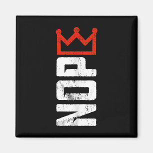 Vintage No Kings Protestschild Vertikal  Magnet