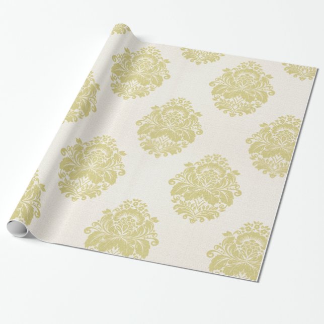 Vintage noble Muster-Geschenk-Verpackung Geschenkpapier (Ungerollt)