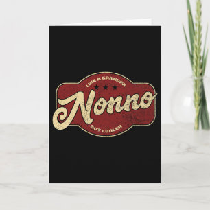 Vintage Nonno Wie ein Opa, aber cooler - Italienis Karte