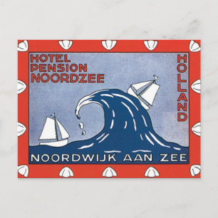 Vintage Noordwijk Aan Zee Holland Postkarte