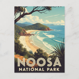 Vintage Noosa Nationalpark Australien Reise Postkarte