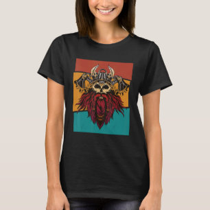 Vintage Nordische Steampunk Wikinger Mechanisch T-Shirt